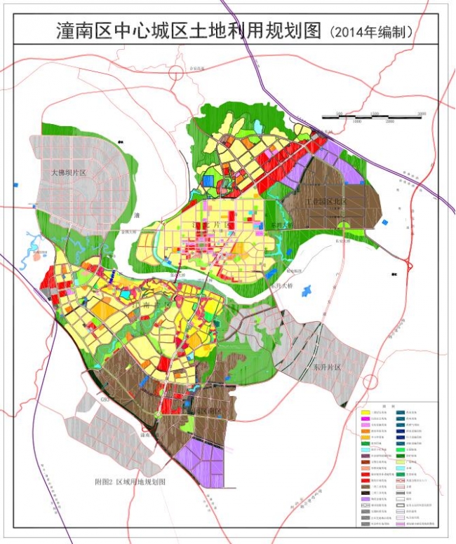 重庆市潼南区中心城区土地利用规划图图片
